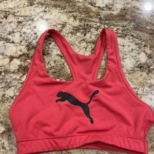 Puma hot pink dry cell sports bra, size small